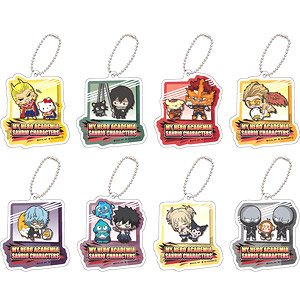 My Hero Academia x Sanrio Characters Trading Acrylic Key Ring A Pro Hero & Villan (Set of 8) (Anime Toy)