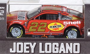 `ジョーイ・ロガーノ` #22 シェル/ペンゾイル スローバック フォード マスタング NASCAR 2022 グッドイヤー400 ウィナー (ミニカー)