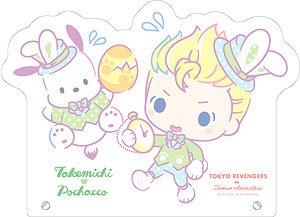 Tokyo Revengers & Sanrio Characters Big Acrylic Stand Easter Ver. Takemichi Hanagaki & Pochacco (Anime Toy)