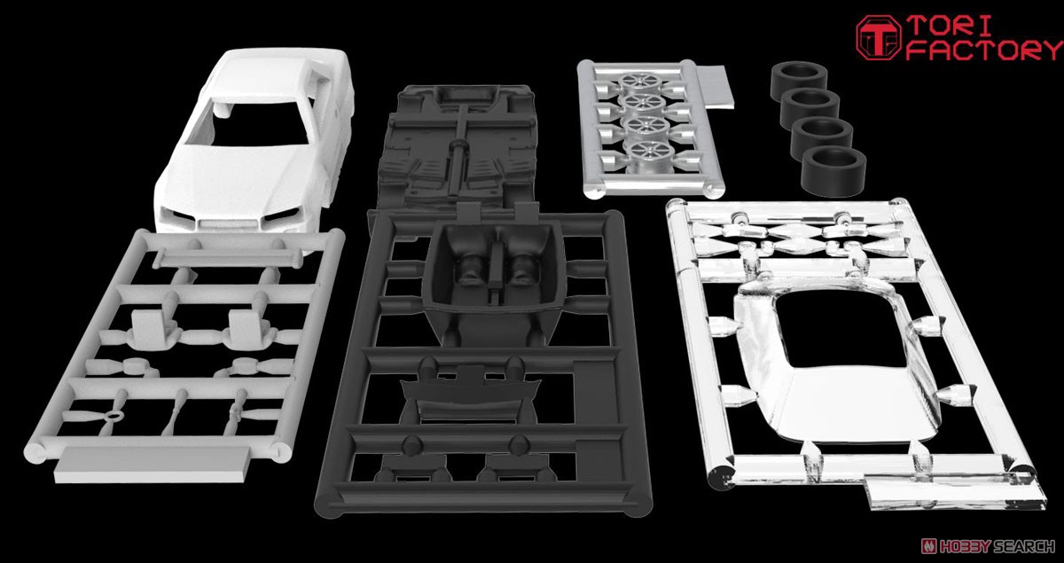 フィギュア用カー組立キット1 (レジン製 マスキングテープ&ケース付) (プラモデル) その他の画像2