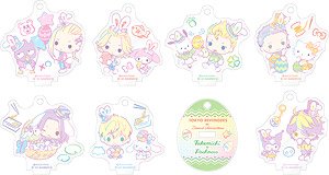 Tokyo Revengers & Sanrio Characters Mini Acrylic Stand Key Ring Easter Ver. (Set of 7) (Anime Toy)