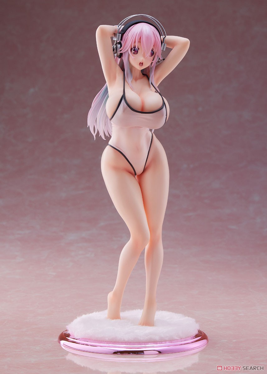 Super Sonico [White Swimsuit Style] (PVC Figure) Item picture3