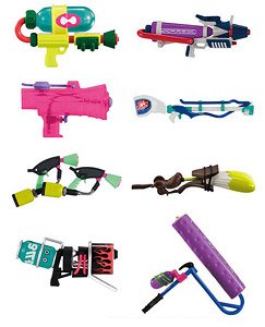 Splatoon Buki(Weapon) Collection Ikasu Reprinted Edition with Sticker (Set of 8) (Shokugan)