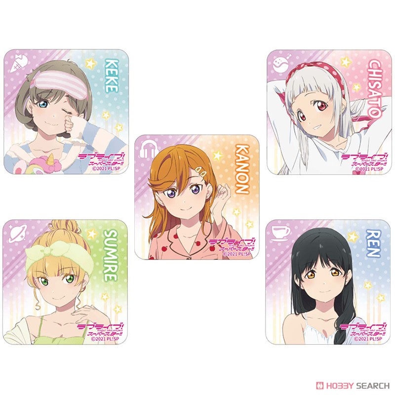 Love Live! Superstar!! Acrylic Magnet Room Wear Ver. (Set of 5) (Anime Toy) Item picture1