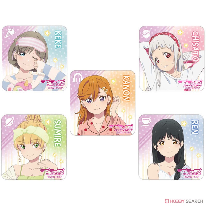 ラブライブ！スーパースター!! アクリルマグネット ルームウェアver. (5個セット) (キャラクターグッズ) 商品画像1