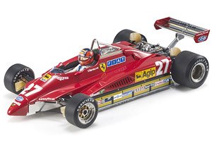 126 C2 1982 San Marino GP No,27 2nd Gilles Villeneuve (with Driver Figure) (Diecast Car)