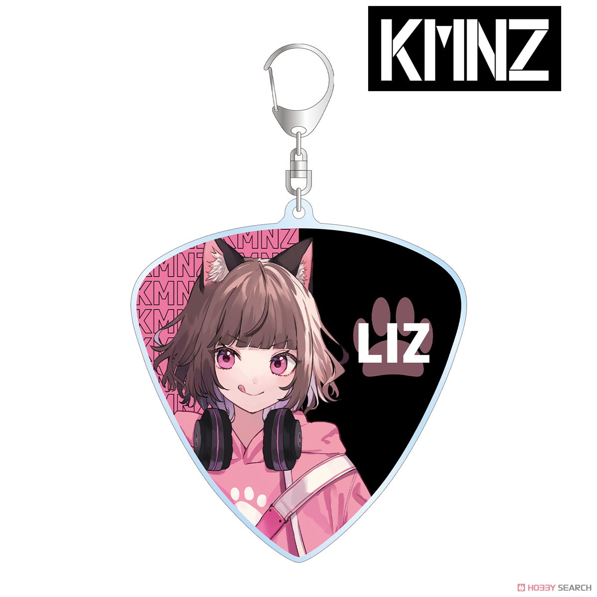 KMNZ 描き下ろしイラスト LIZ ギター演奏ver. ピック型BIGアクリルキーホルダー (キャラクターグッズ) 商品画像1