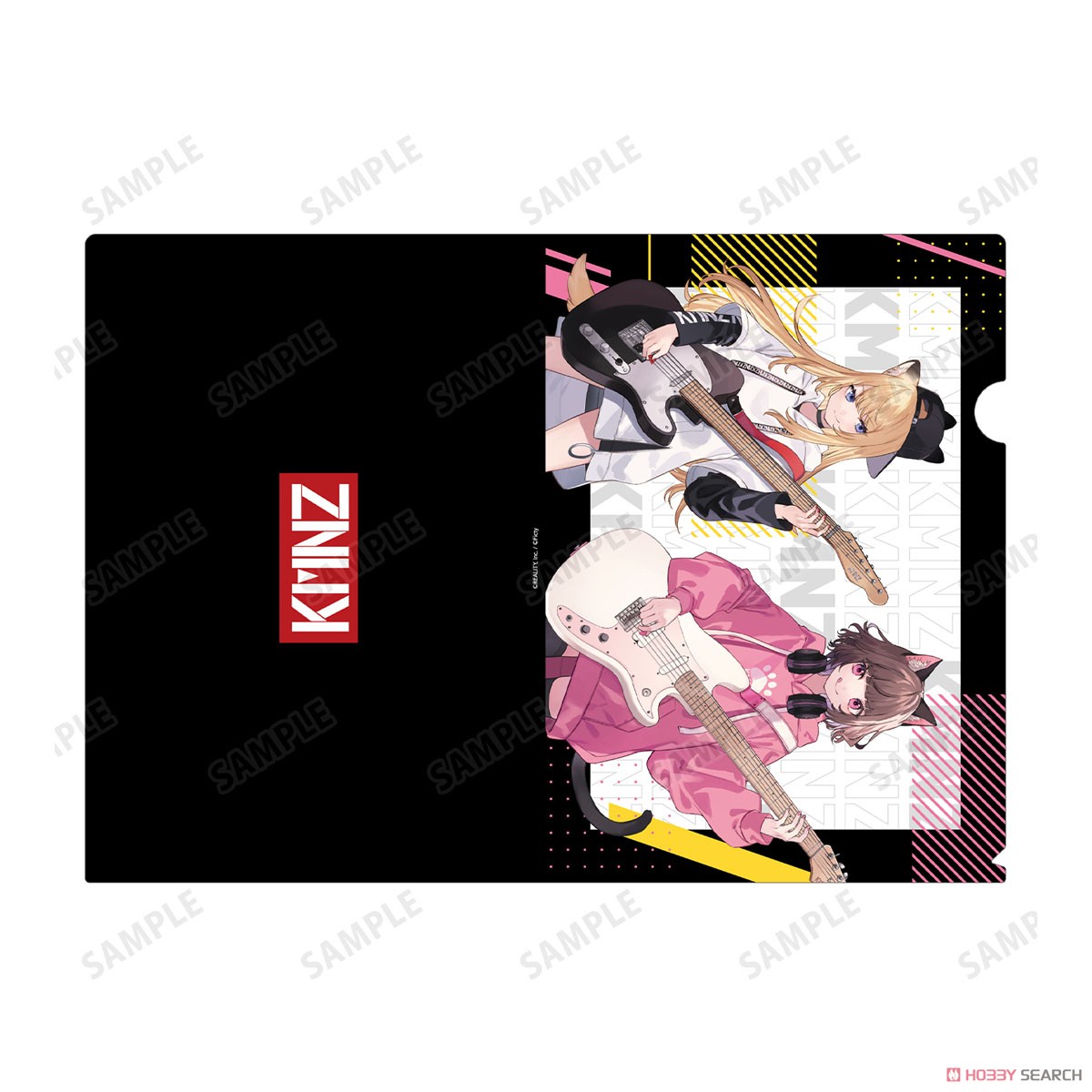 KMNZ 描き下ろしイラスト 集合 ギター演奏ver. クリアファイル (キャラクターグッズ) 商品画像3
