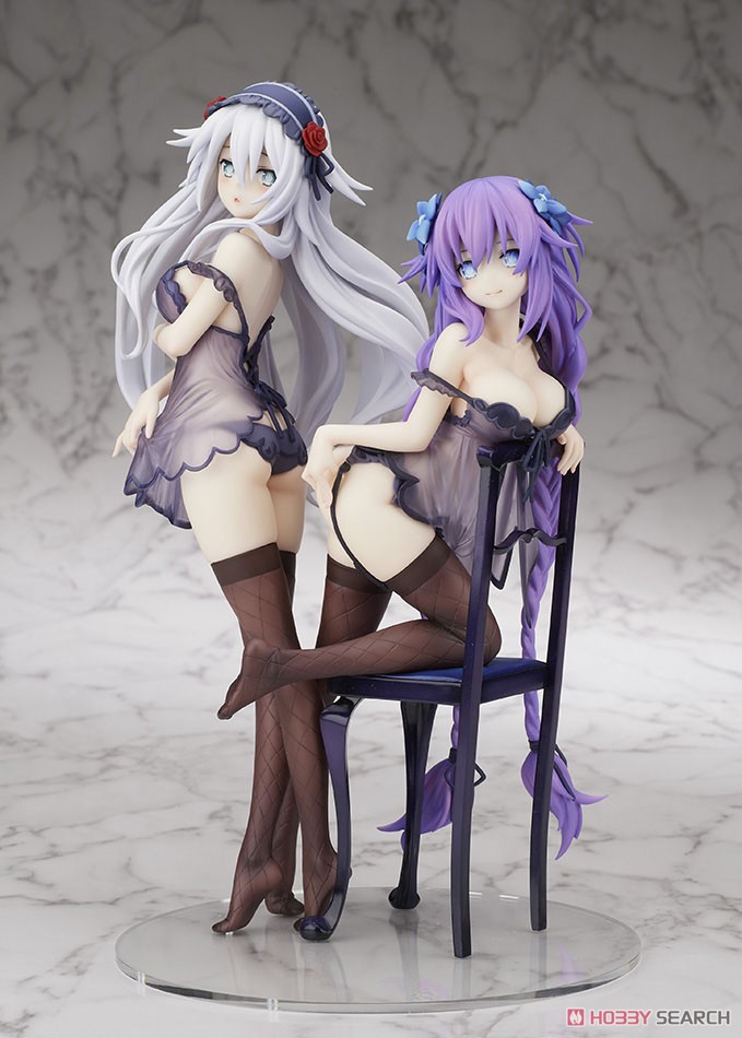 Purple Heart & Black Heart Babydoll Ver. (PVC Figure) Item picture2