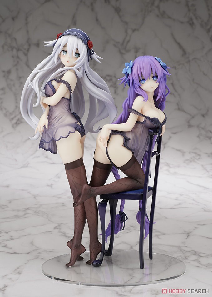 Purple Heart & Black Heart Babydoll Ver. (PVC Figure) Item picture3