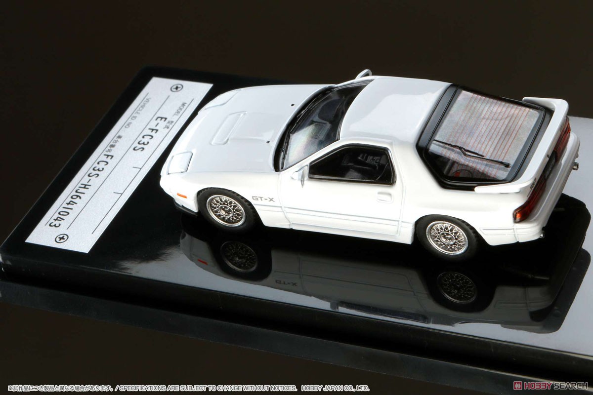 マツダ RX-7 (FC3S) GT-X クリスタルホワイト (ミニカー) 商品画像5