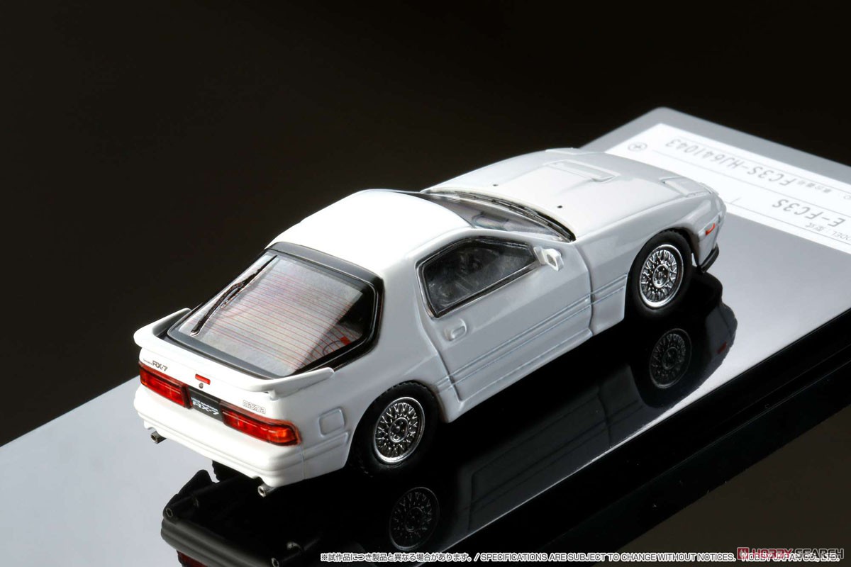 マツダ RX-7 (FC3S) GT-X クリスタルホワイト (ミニカー) 商品画像8
