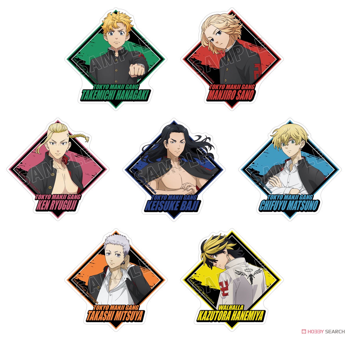 TV Animation [Tokyo Revengers] [Especially Illustrated] Ken Ryuguji Support Team Clothes Ver. Sticker (Anime Toy) その他の画像1
