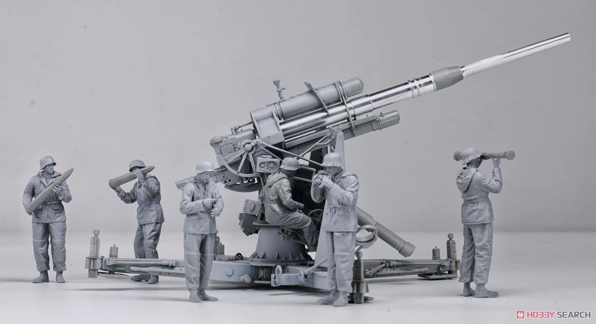 German 88mm Gun Flak37 w/6 Anti-Aircraft Artillery (Plastic model) Item picture1