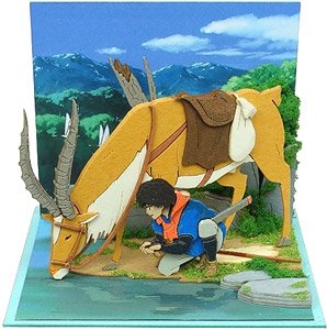 [Miniatuart] Studio Ghibli Mini : Princess Mononoke Ashitaka and Yakkuru (Assemble kit) (Railway Related Items)