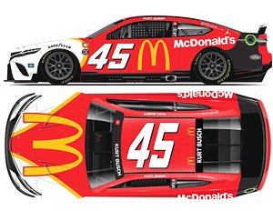 `カート・ブッシュ` #45 マクドナルド スローバック TOYOTA カムリ NASCAR 2022 ネクストジェネレーション (ミニカー)