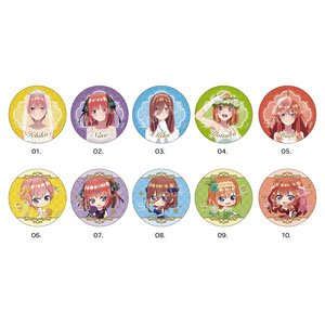 The Quintessential Quintuplets Metallic Can Badge 01 Vol.1 (Set of 10) (Anime Toy)
