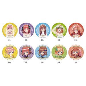 映画「五等分の花嫁」 メタリック缶バッジ 01 第1弾 (10個セット) (キャラクターグッズ)