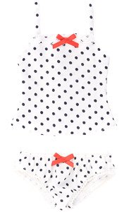 45 Pretty Dot Cami & Shorts Set (Navy Dot) (Fashion Doll)