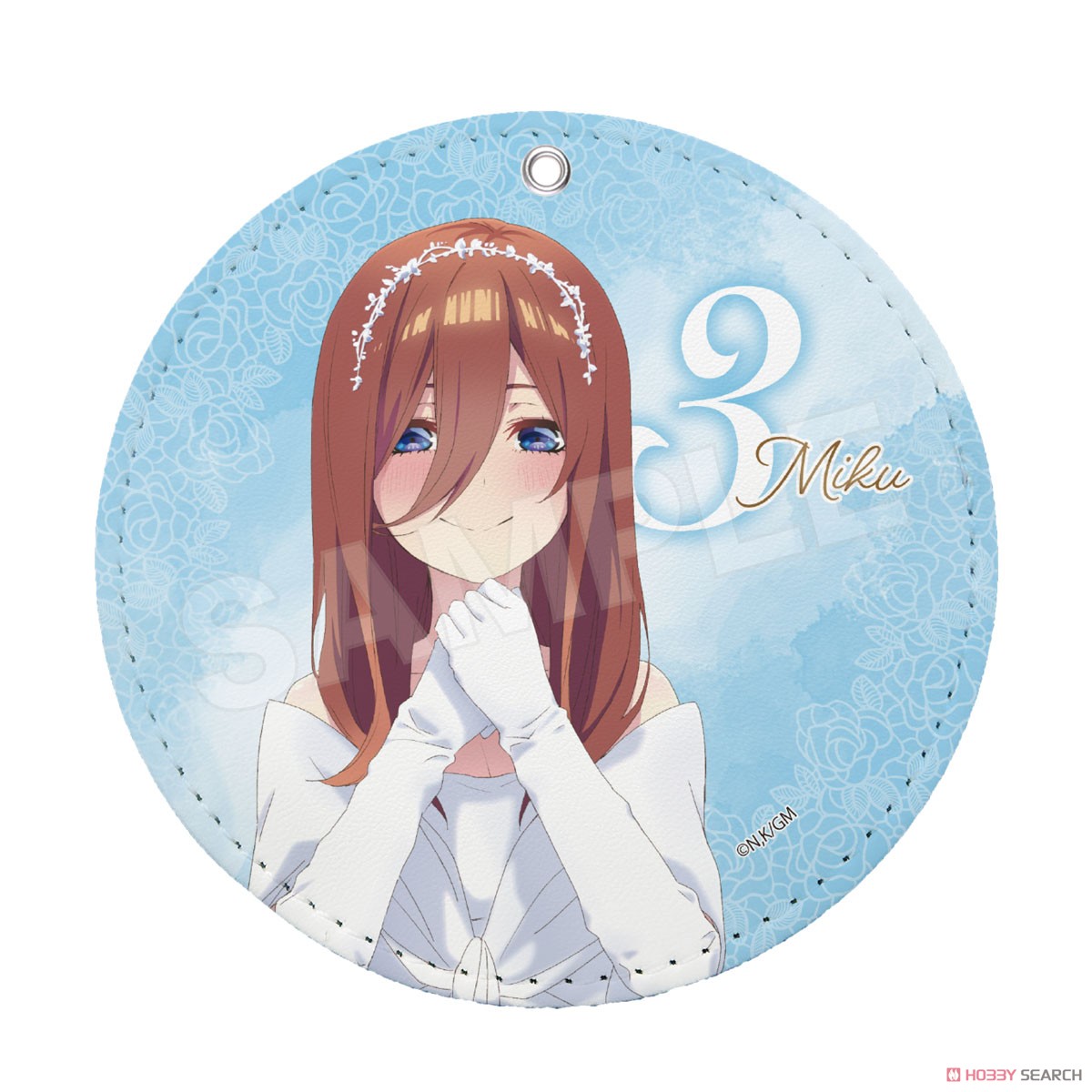映画「五等分の花嫁」 レザーコースターキーホルダー 03 三玖 (キャラクターグッズ) 商品画像1