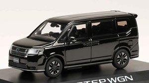 Honda Step WGN e:HEV Spada Crystal Black Pearl (Diecast Car)