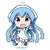 Squid Girl Puni Colle! Key Ring (w/Stand) Squid Girl (Anime Toy) Item picture1
