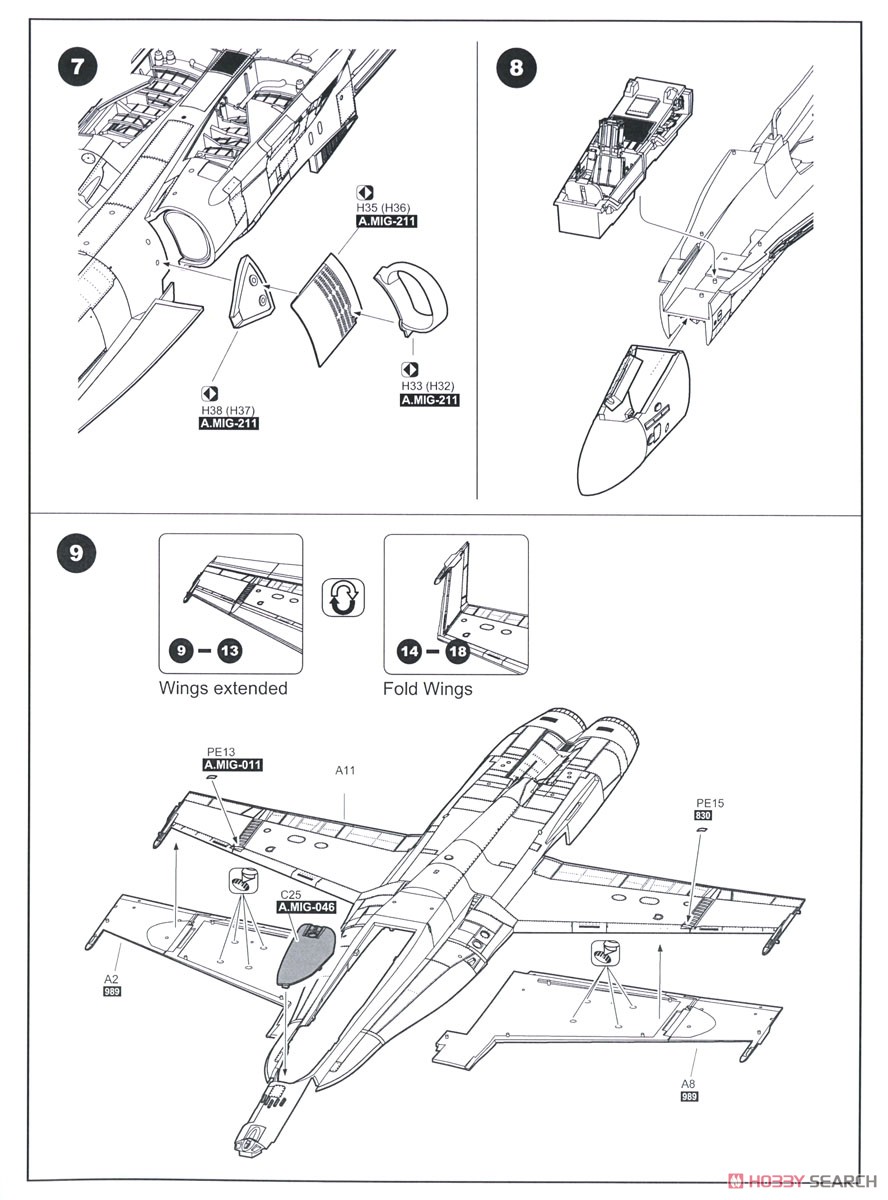 F/A-18C VFA-27 Royal Maces (Plastic model) Assembly guide4