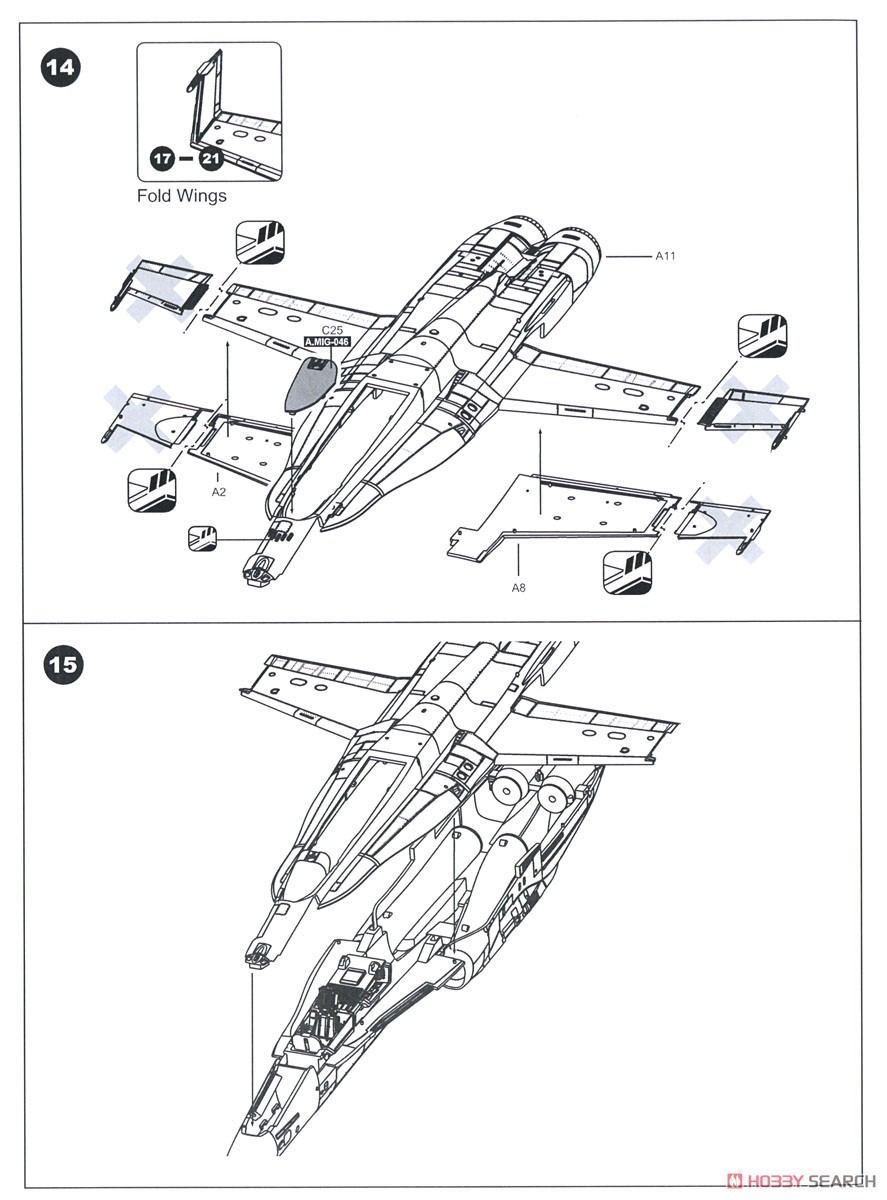 F/A-18C VFA-27 Royal Maces (Plastic model) Assembly guide7