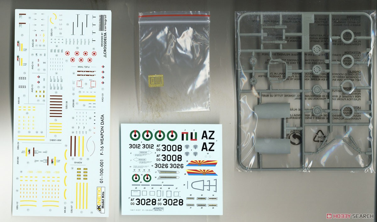 F-16E/F Desert Vipers Block 60 (Plastic model) Contents7