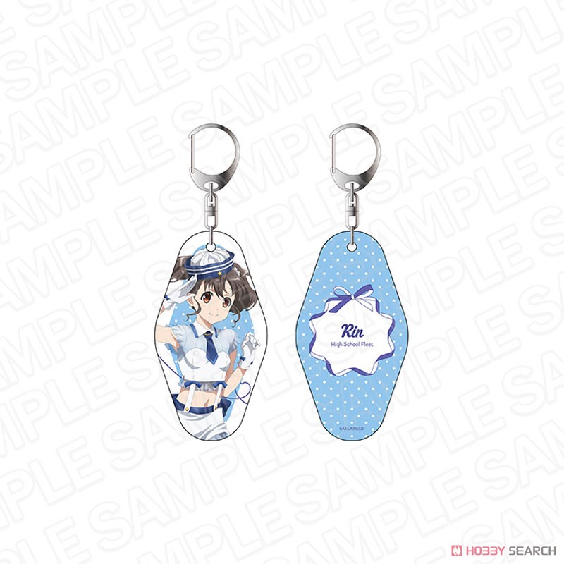 High School Fleet the Movie Reversible Room Key Ring Rin Shiretoko Idle Ver. (Anime Toy) Item picture1