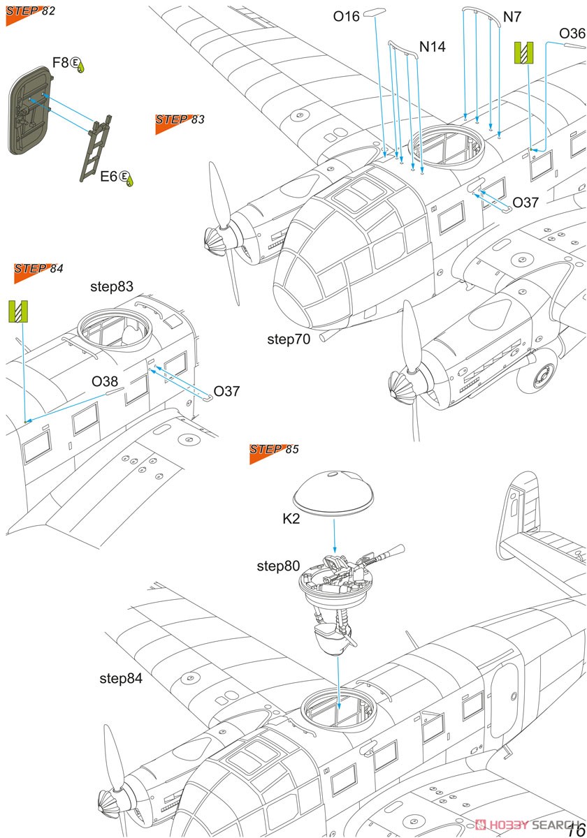 Siebel Si 204E `German Night Bomber & Trainer` (Plastic model) Assembly guide15