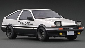 INITIAL D Toyota Sprinter Trueno 3Dr GT Apex (AE86) White/Black (ミニカー)