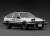 INITIAL D Toyota Sprinter Trueno 3Dr GT Apex (AE86) White/Black (ミニカー) 商品画像1