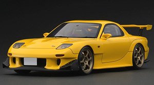 INITIAL D Mazda RX-7 (FD3S) Yellow (ミニカー)