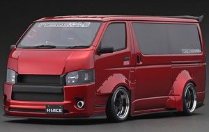 T・S・D WORKS HIACE Red Metallic (ミニカー)