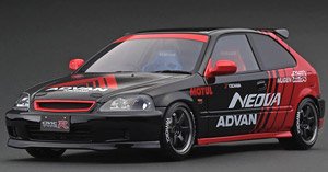 Honda Civic (EK9) Type R Black/Red (Diecast Car)