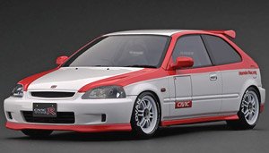 Honda CIVIC (EK9) Type R White/Red (ミニカー)