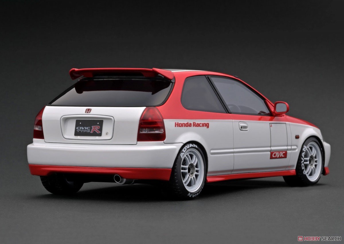 Honda CIVIC (EK9) Type R White/Red (ミニカー) 商品画像2