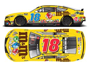 Kyle Busch 2022 M&M`S Throwback Toyota Camry NASCAR 2022 Next Generation (Hood Open Series) (Diecast Car)