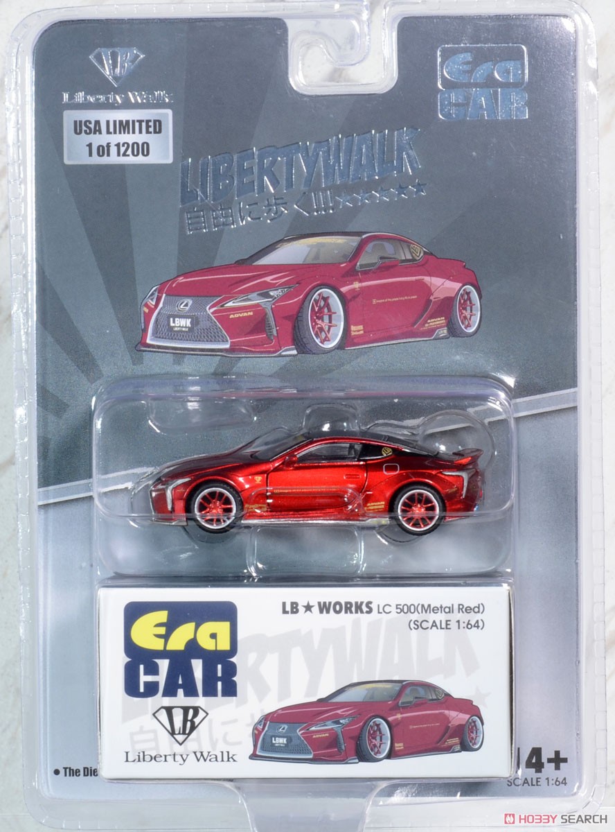 LB-Works Lexus LC500 Red (Clamshell Package) (Diecast Car) Package2
