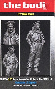 Royal Hungarian Air Force Pilot WW II #1 (2 Figures) (Plastic model)