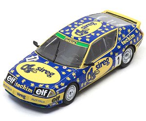 Alpine V6 Turbo No.1 Champion Renault Elf Turbo Europa Cup 1988 Massimo Sigala (Diecast Car)