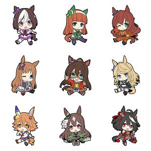 Uma Musume Pretty Derby Petanko Trading Rubber Strap Vol.1 (Set of 9) (Anime Toy)