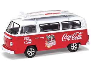 VW キャンピングカー タイプ2 (T2) Bay Window サーフボード付 (ミニカー)