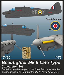 Beaufighter Mk.II Late Type Conversion Set (for Airfix) (Plastic model)