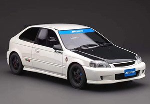 HONDA CIVIC TYPE-R EK9 SPOON SPORTS Version. white (ミニカー)