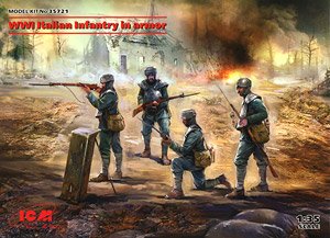 WWI Italian Infantry in Armour (Plastic model)