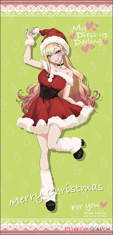 My Dress-Up Darling Greeting Set Christmas with Marin (Acrylic Figure/Big Towel/Post Card) (Anime Toy) Item picture6