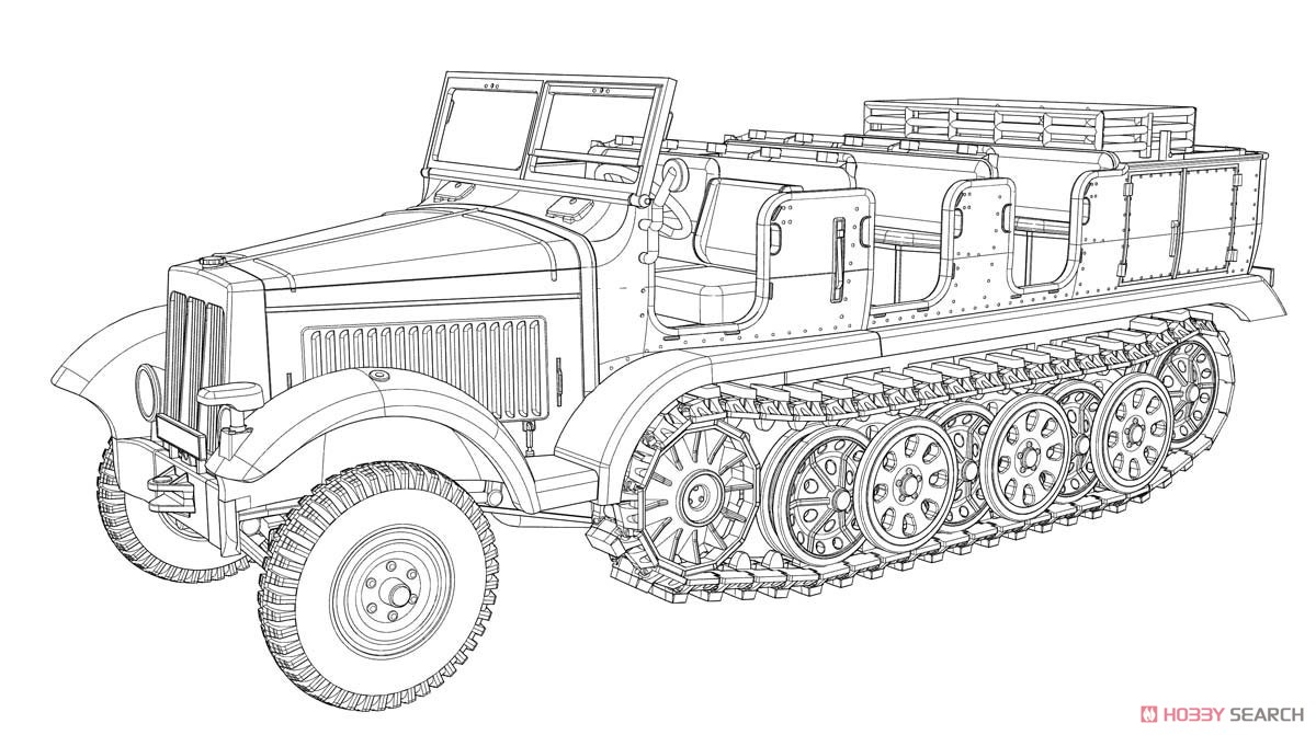 SdKfz.6/1 Zugkraftwagen 5t Artillerie (Plastic model) その他の画像7