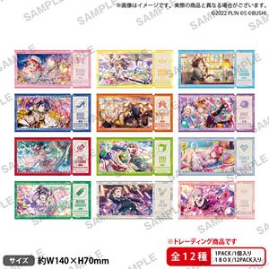 Love Live! School Idol Festival All Stars Trading Ticket Style Sticker Nijigasaki High School School Idol Club Vol.3 (Set of 12) (Anime Toy)